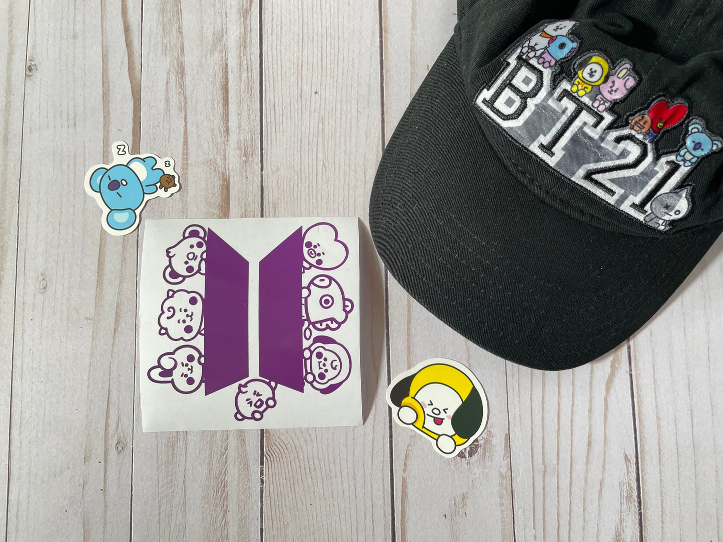 BTS BT21 characters | vinyl sticker decal