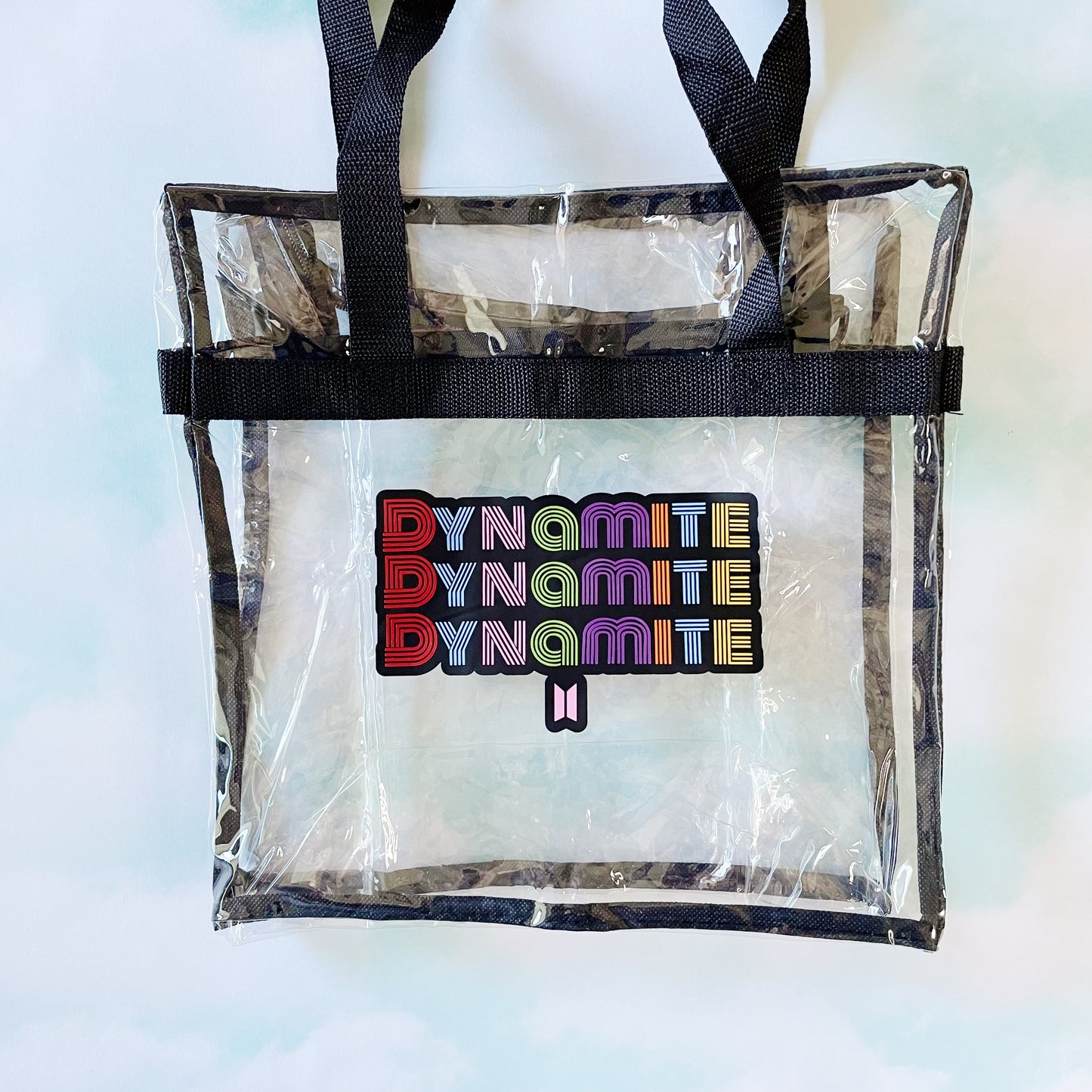 BTS Permission to Dance Concert Tour Clear Stadium Approved Bag 12"x12"x6"